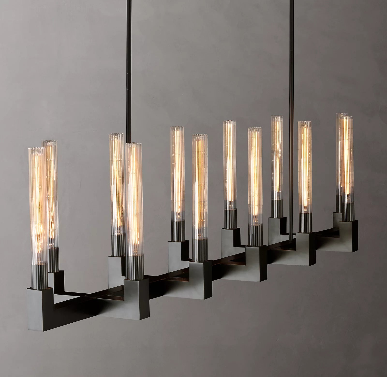 Candlestack Linear Chandelier 67"Linear