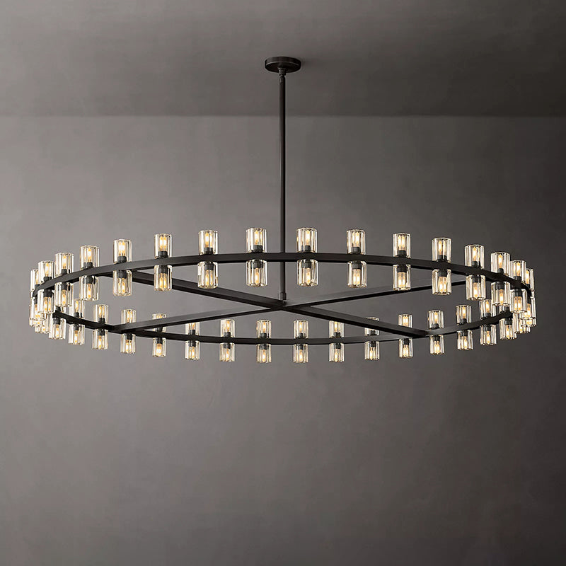Arcahonk Crystal Round Chandelier 60"