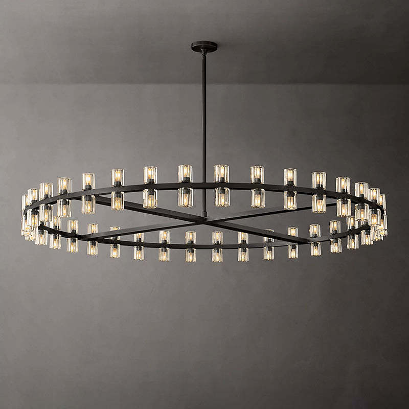 Arcahonk Crystal Round Chandelier 60"