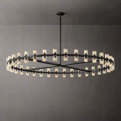 Arcahonk Crystal Round Chandelier 60"