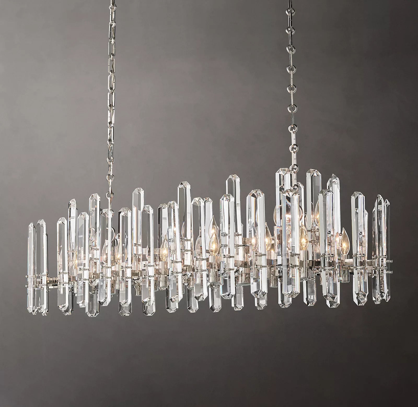Bonningtong Crystal  Rectangle Chandelier 54"