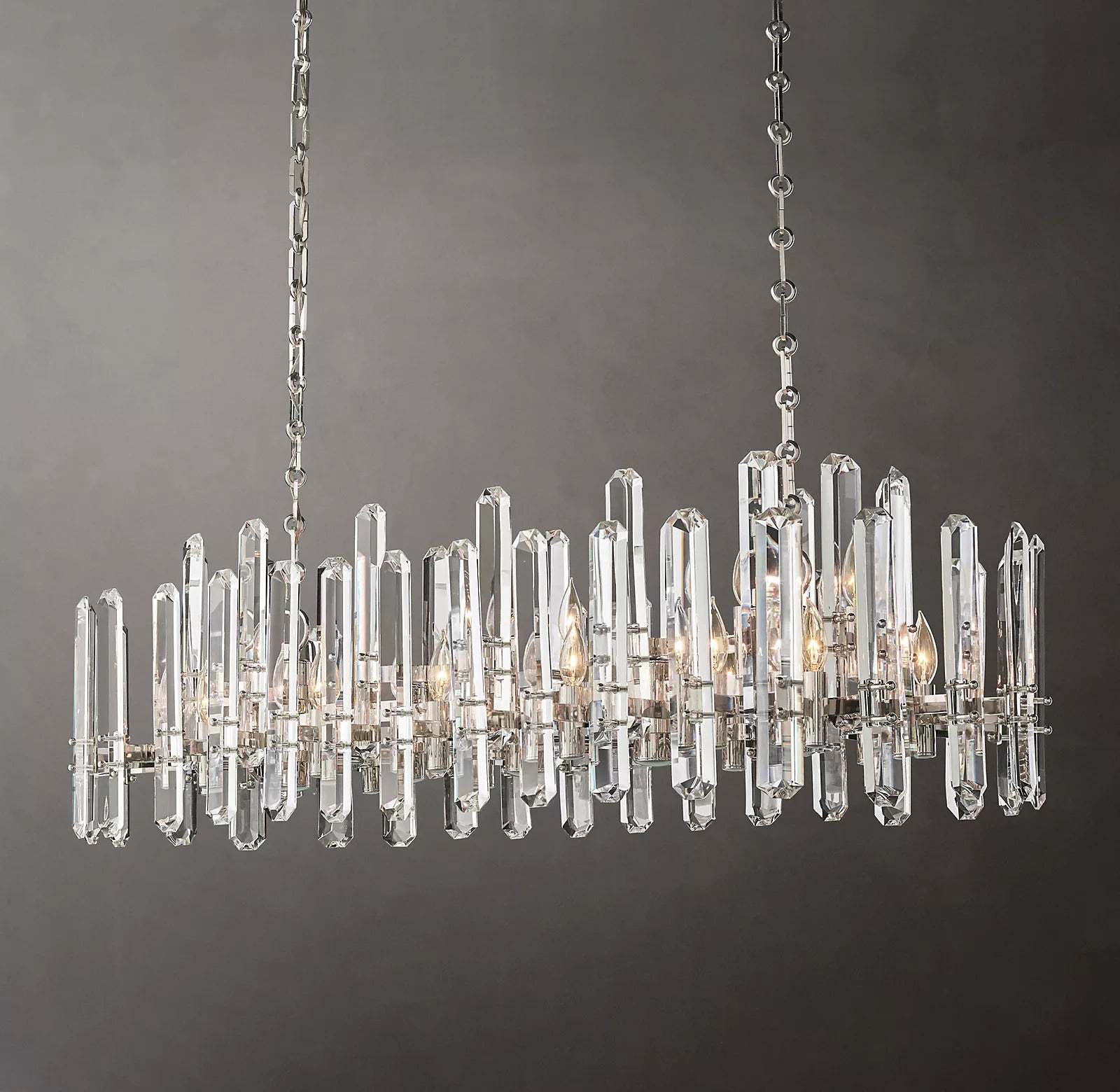 Bonningtong Crystal  Rectangle Chandelier 54"