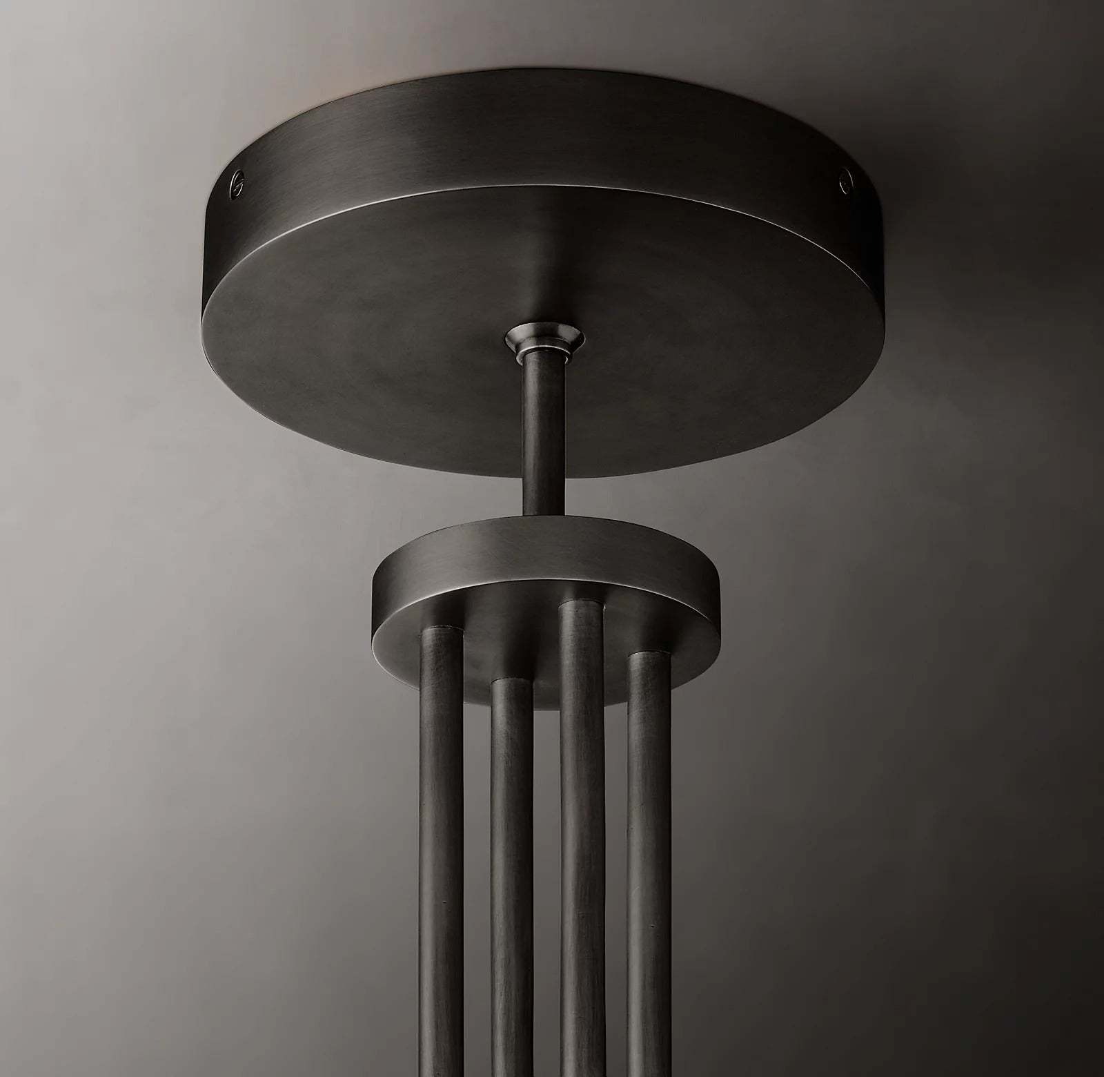 Candlestack Round Chandelier 36"