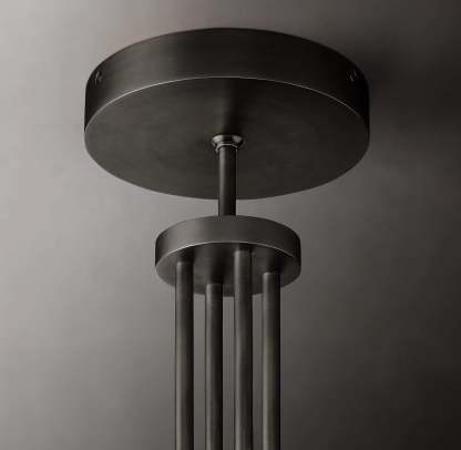 Candlestack Round Chandelier 36"