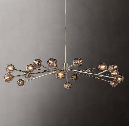 Bille Crystal Ball Round Chandelier 60"
