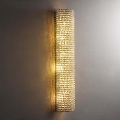 Holo Clear Crystal Beads Wall Sconce 36"Height