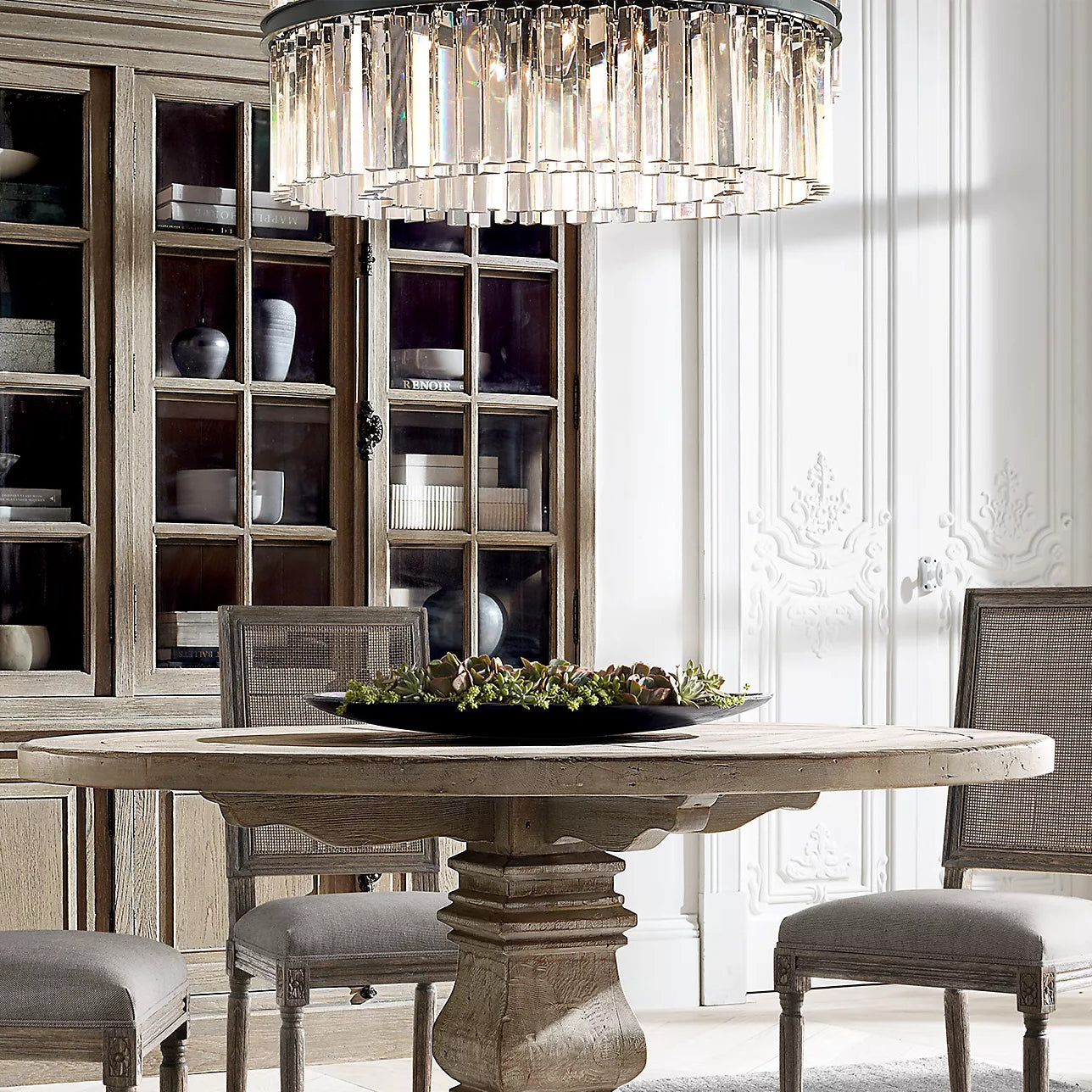 Rhysis Crystal Round Chandelier 43"