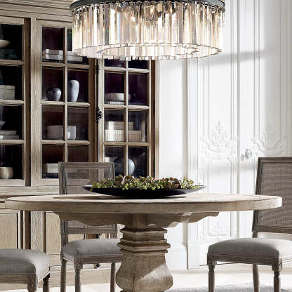 Rhysis Crystal Round Chandelier 43"
