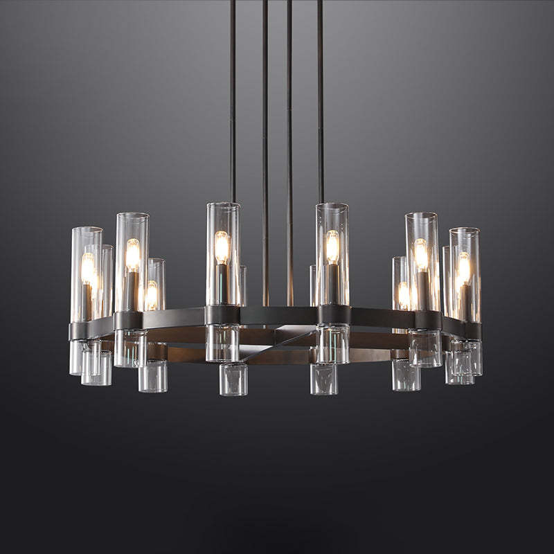 Ravalle Glass Round Chandelier 36"