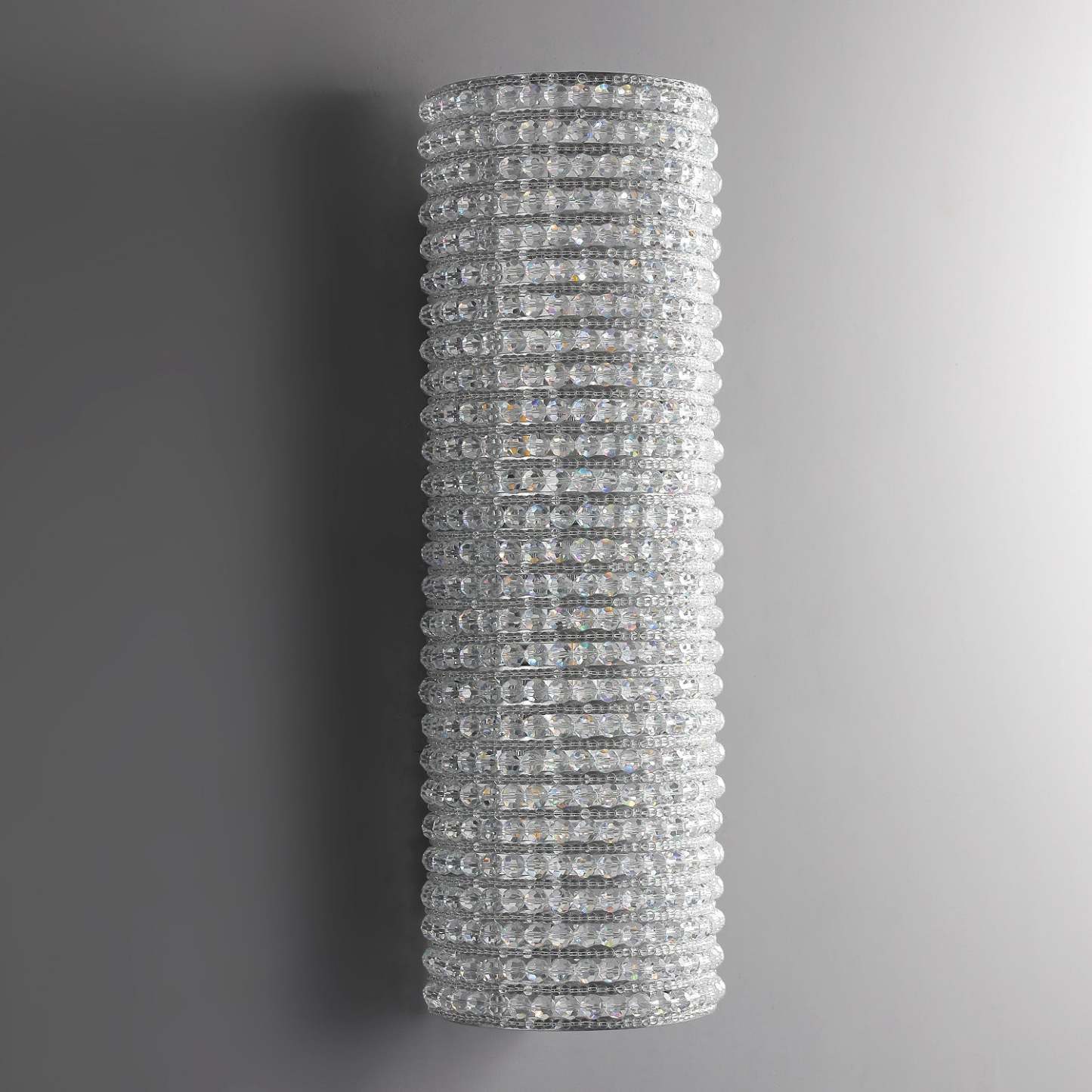 Holo Clearly Crystal Beads Wall Sconce 21"Height