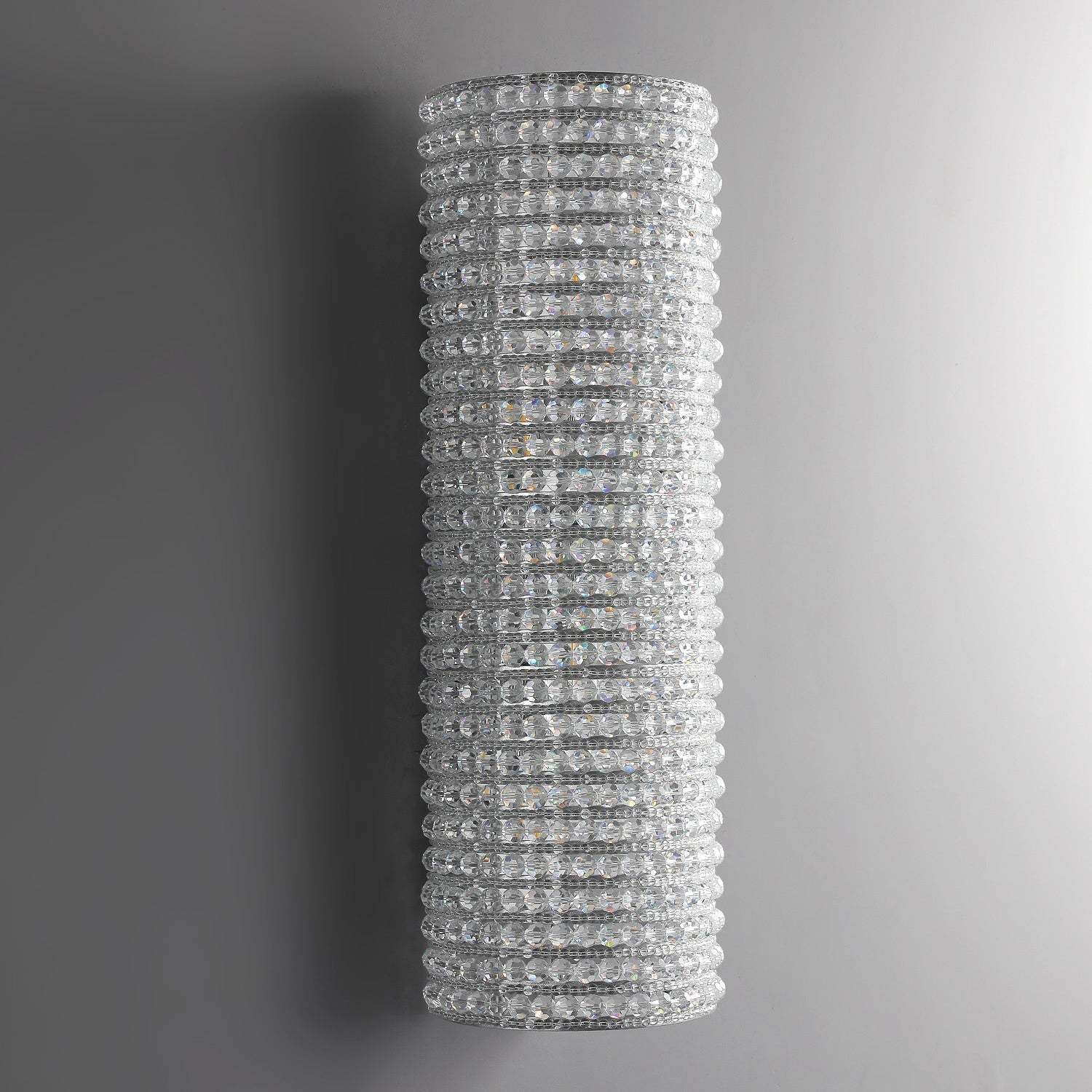 Holo Clearly Crystal Beads Wall Sconce 21"Height