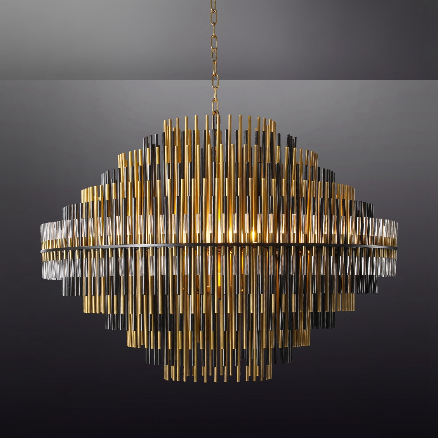 Emale Industrial Wind Round Chandelier 24" 32" 42"