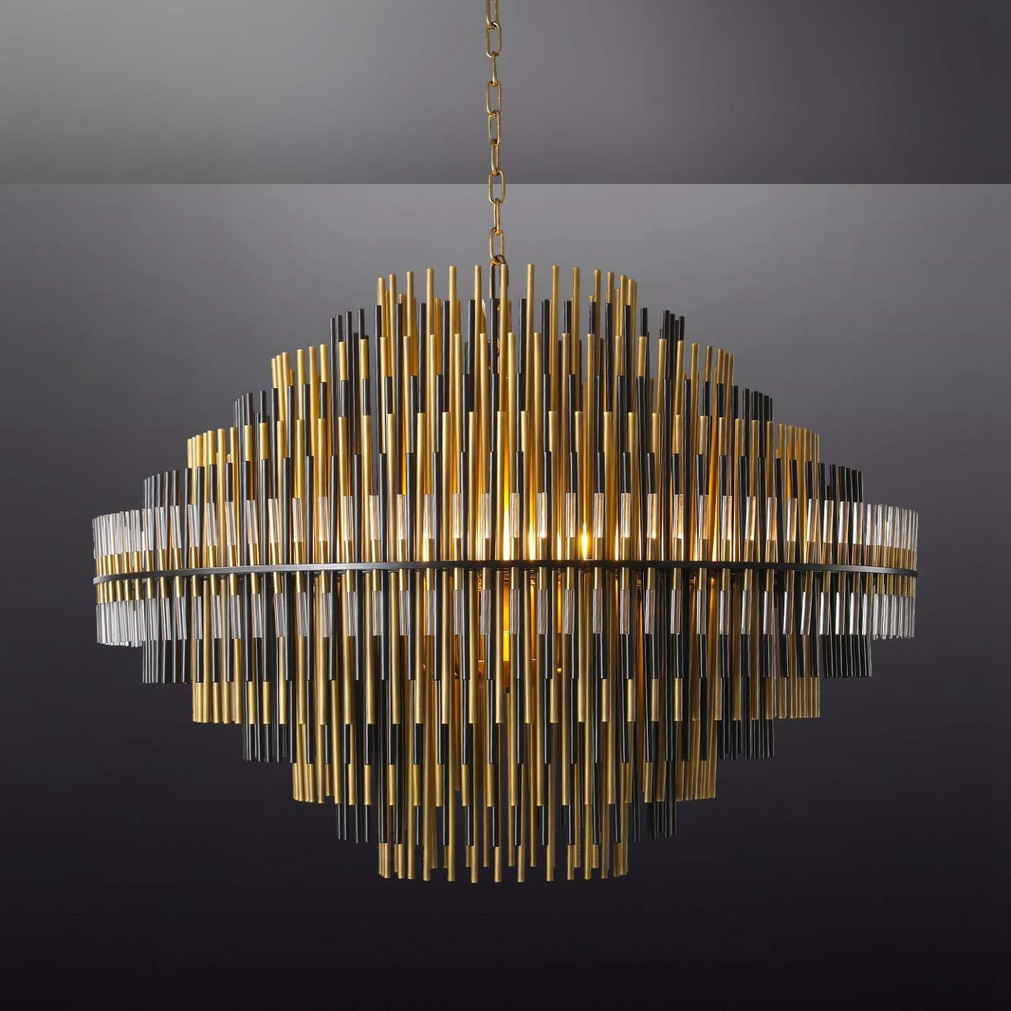 Emale Industrial Wind Round Chandelier 24" 32" 42"