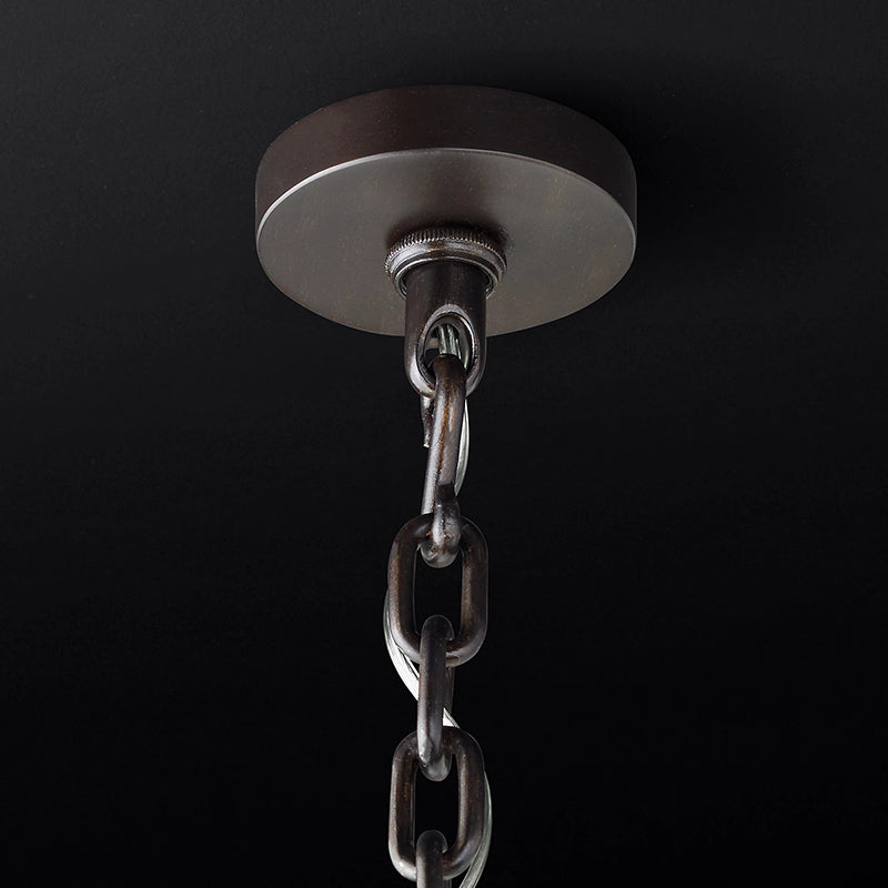 Emale Industrial Wind Round Chandelier 24" 32" 42"