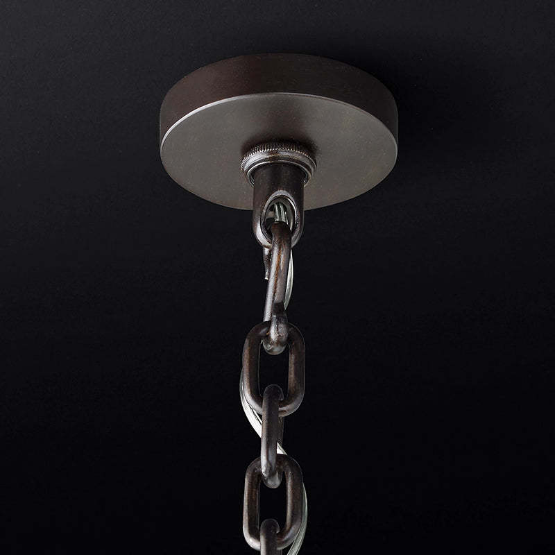 Emale Industrial Wind Round Chandelier 24" 32" 42"