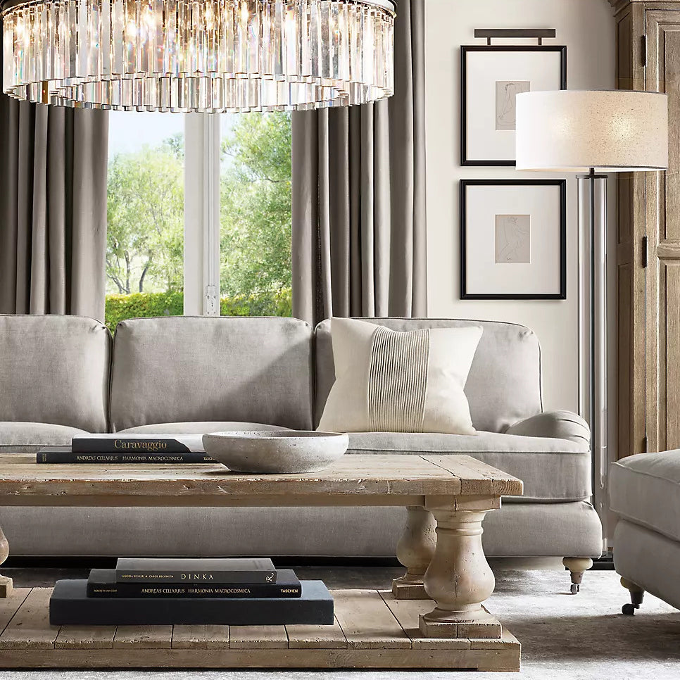Rhysis Crystal Round Chandelier 43"