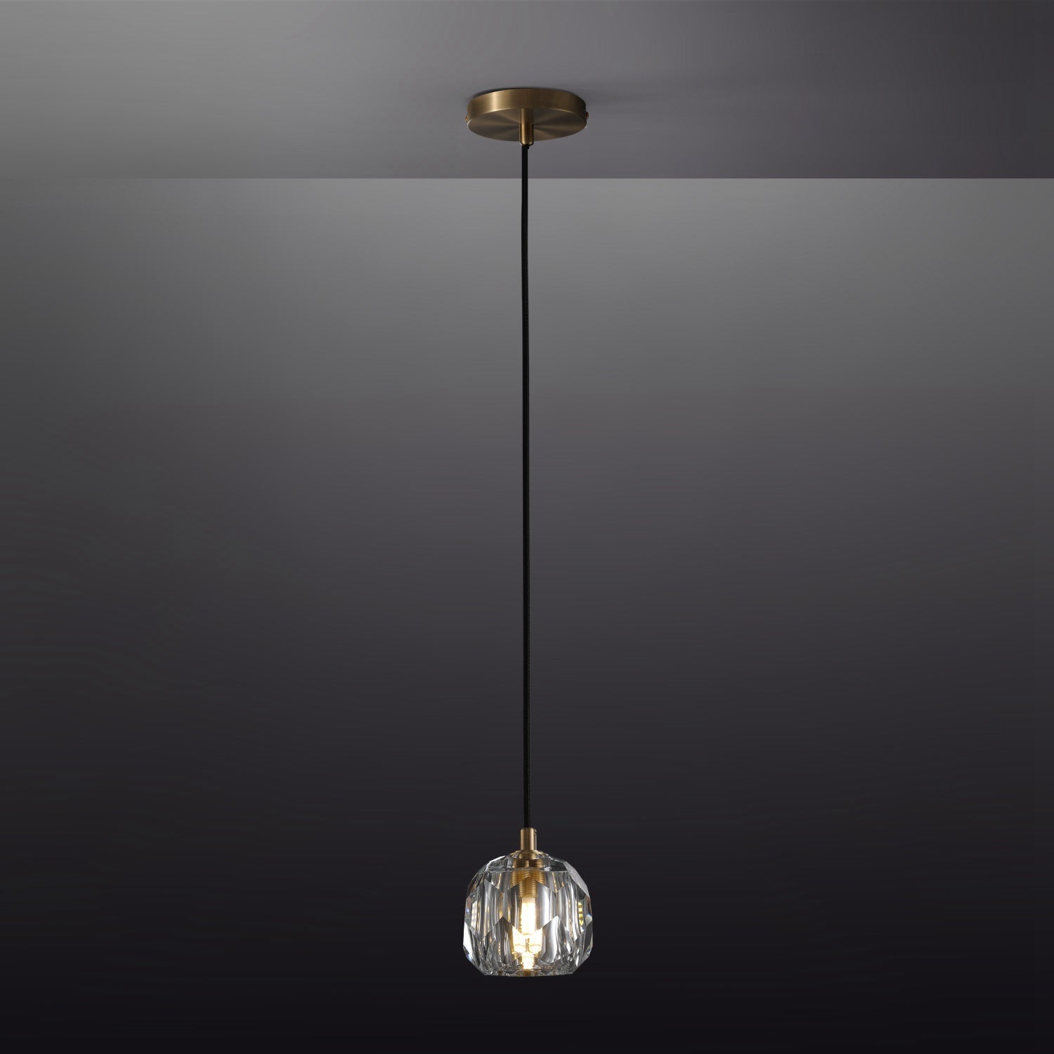 Bille Clear Crystal Double Ball  Pendant Lighting