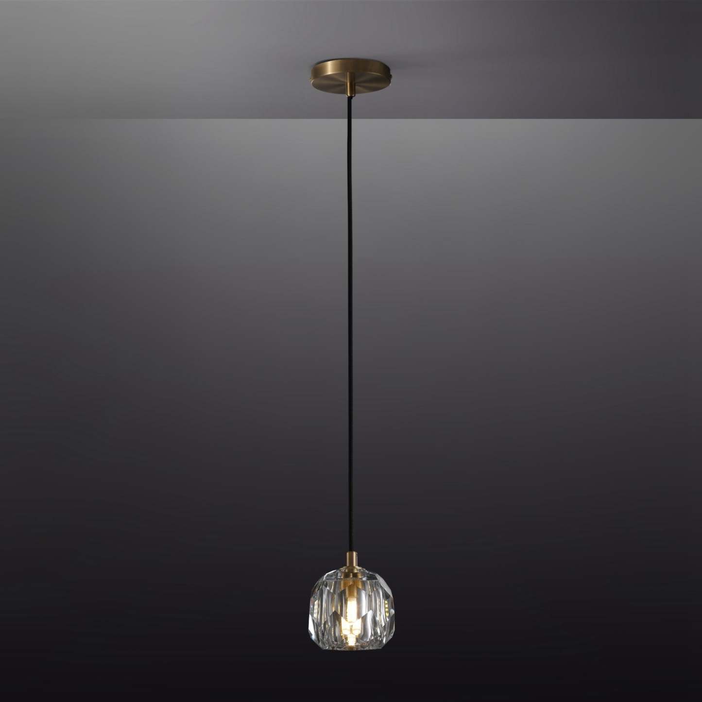Bille Clear Crystal Double Ball  Pendant Lighting