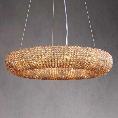 Holo Smoke Crystal Chandelier 31" 42"
