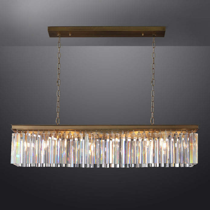 Rhysis Crystal Rectangular Chandelier