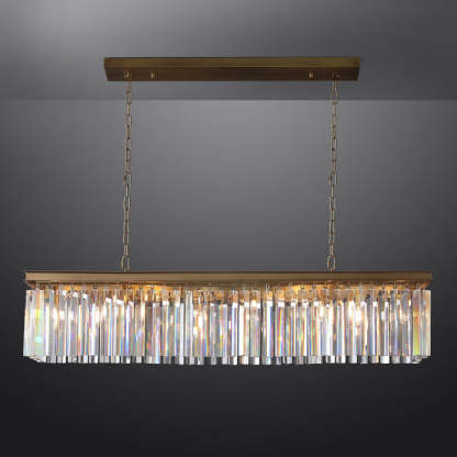 Rhysis Crystal Rectangular Chandelier