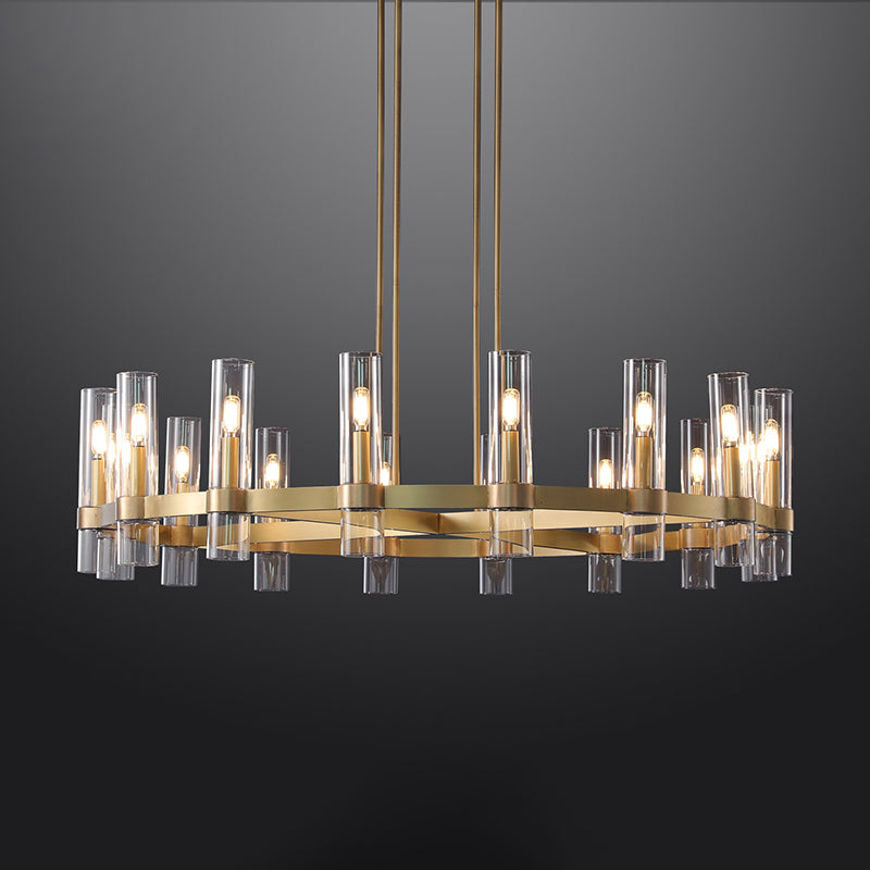 Ravalle Glass Round Chandelier 48"