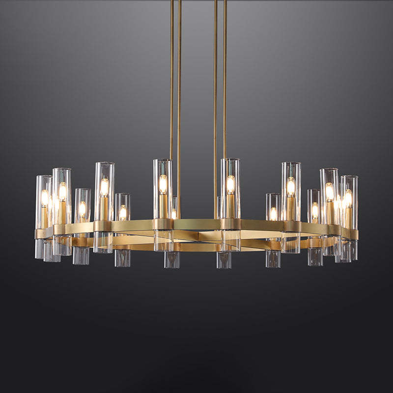 Ravalle Glass Round Chandelier 48"