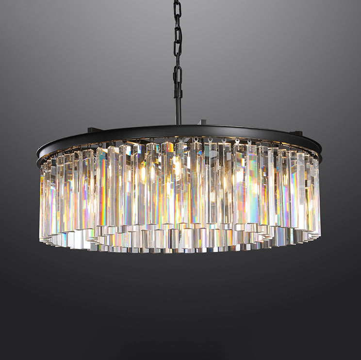 Rhysis Crystal Round Chandelier 43"
