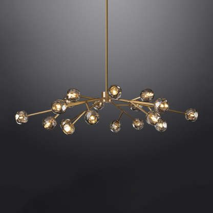 Bille Crystal Ball Round Chandelier 60"
