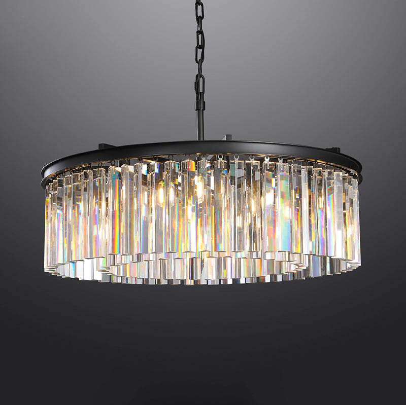 Odeon Crystal Round Chandelier 32"