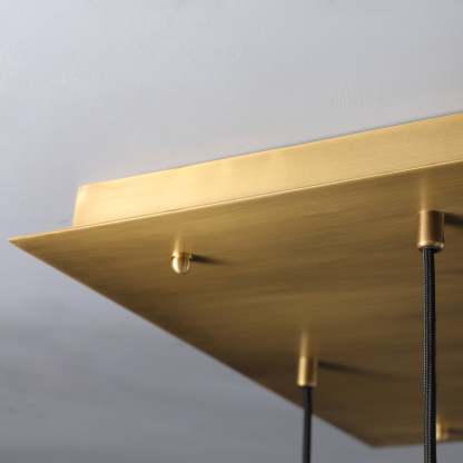 Rain Glass Linear Chandelier 54"