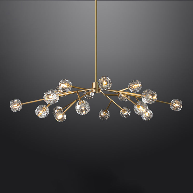 Bille Crystal Ball Round Chandelier 60"