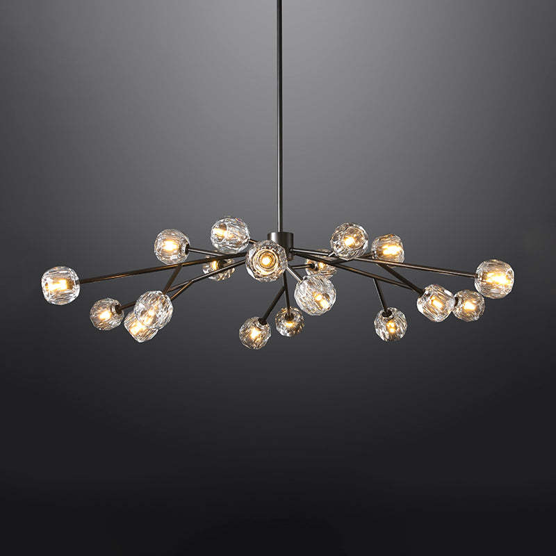 Bille Crystal Ball Round Chandelier 60"