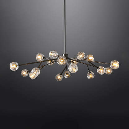 Bille Crystal Ball Round Chandelier 60"