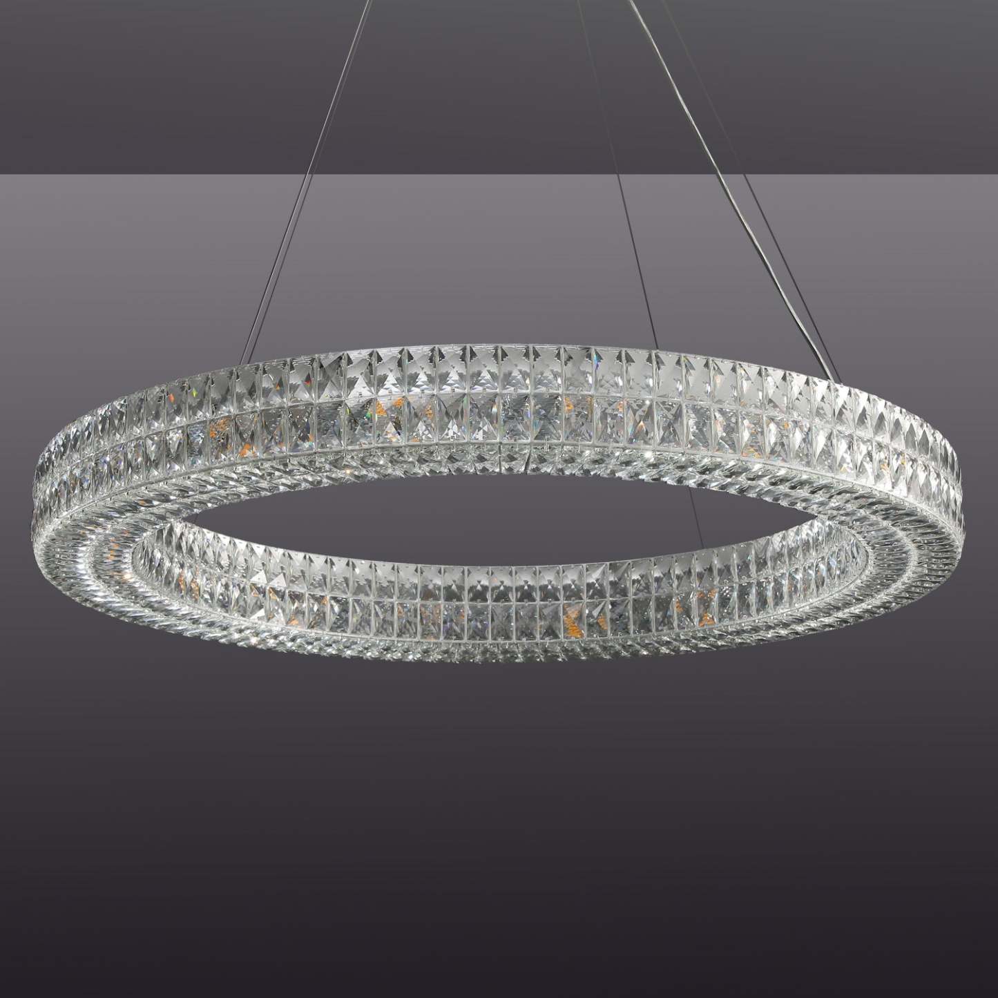 Clear Crystal Ring Chandelier