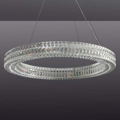 Clear Crystal Ring Chandelier