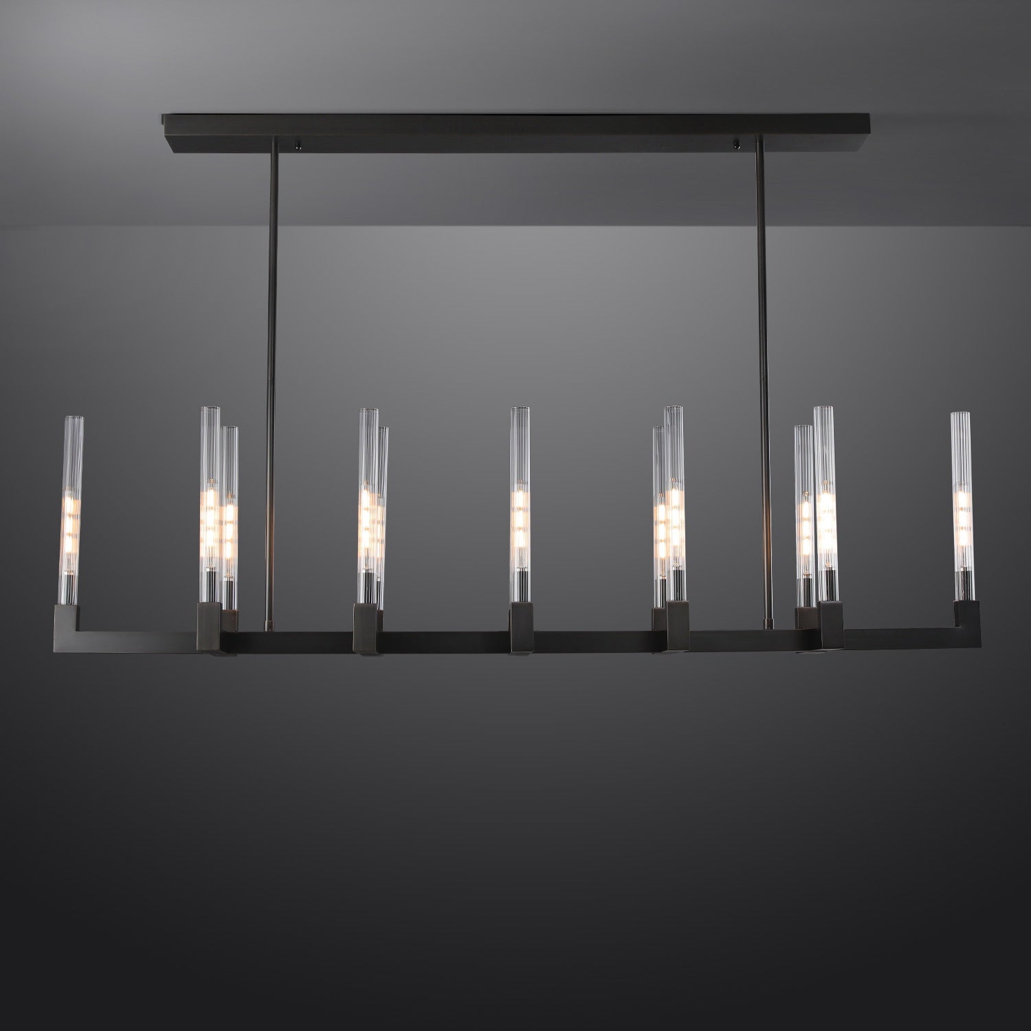 Candlestack Linear Chandelier 55"