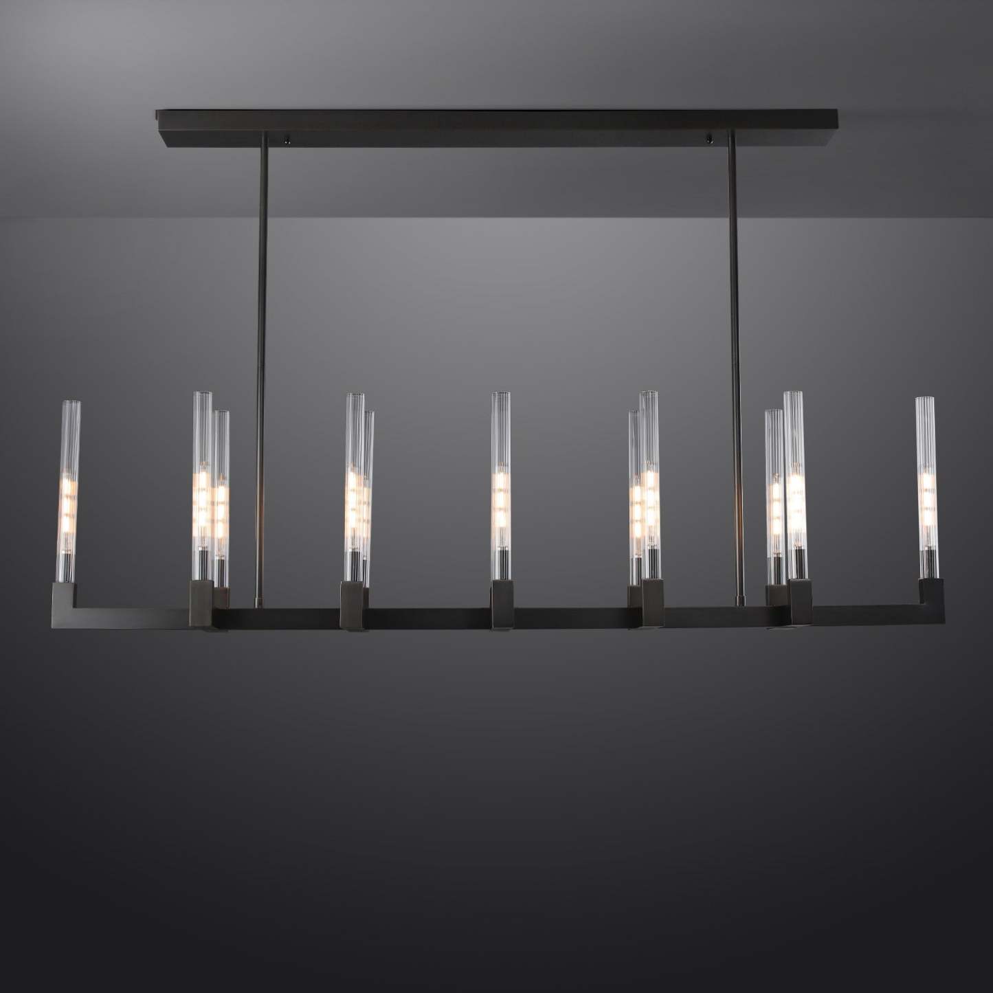 Candlestack Linear Chandelier 55"