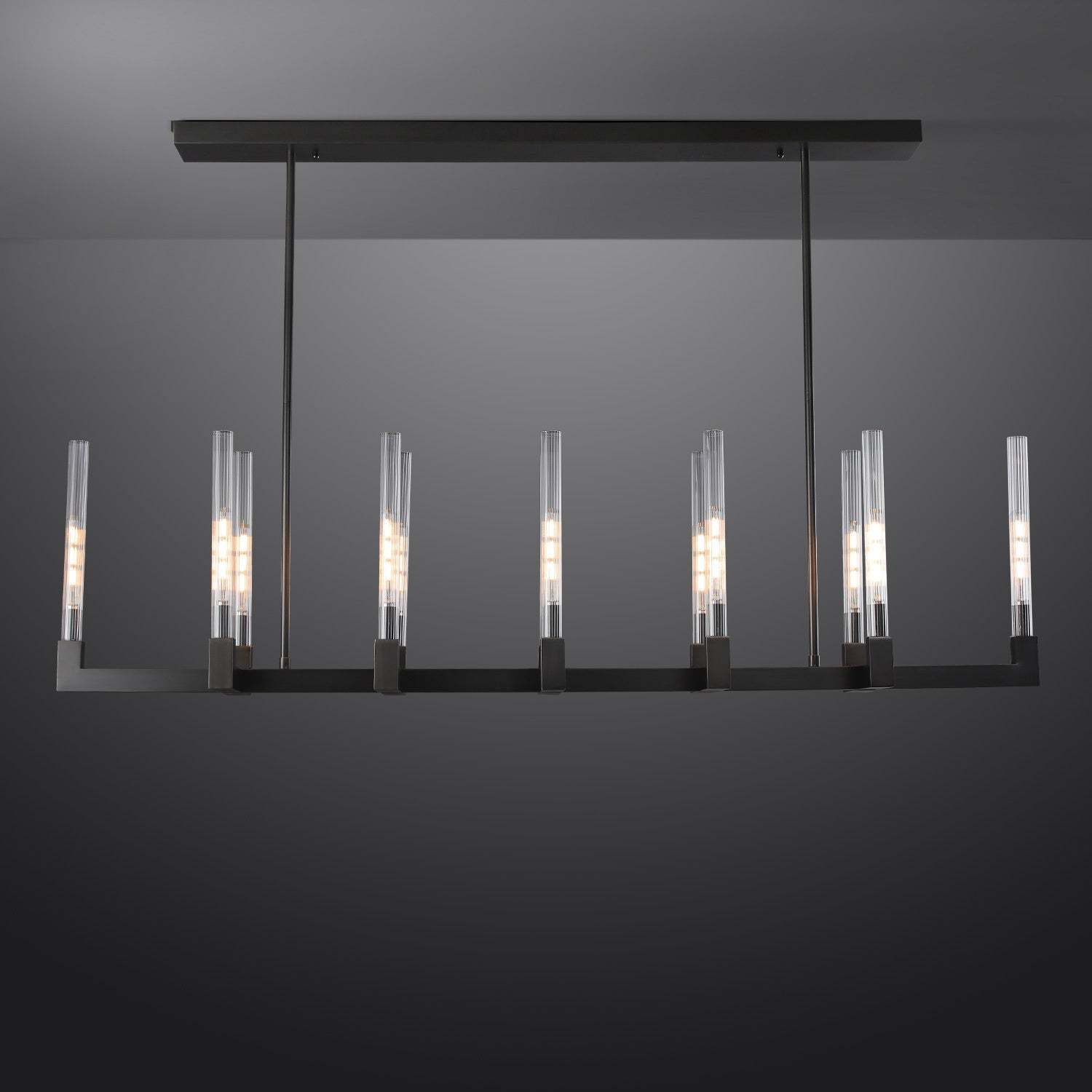 Candlestack Linear Chandelier 55"