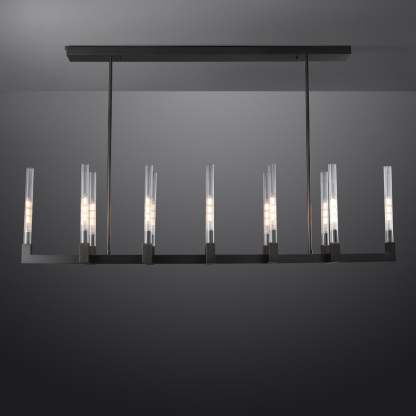 Candlestack Linear Chandelier 55"