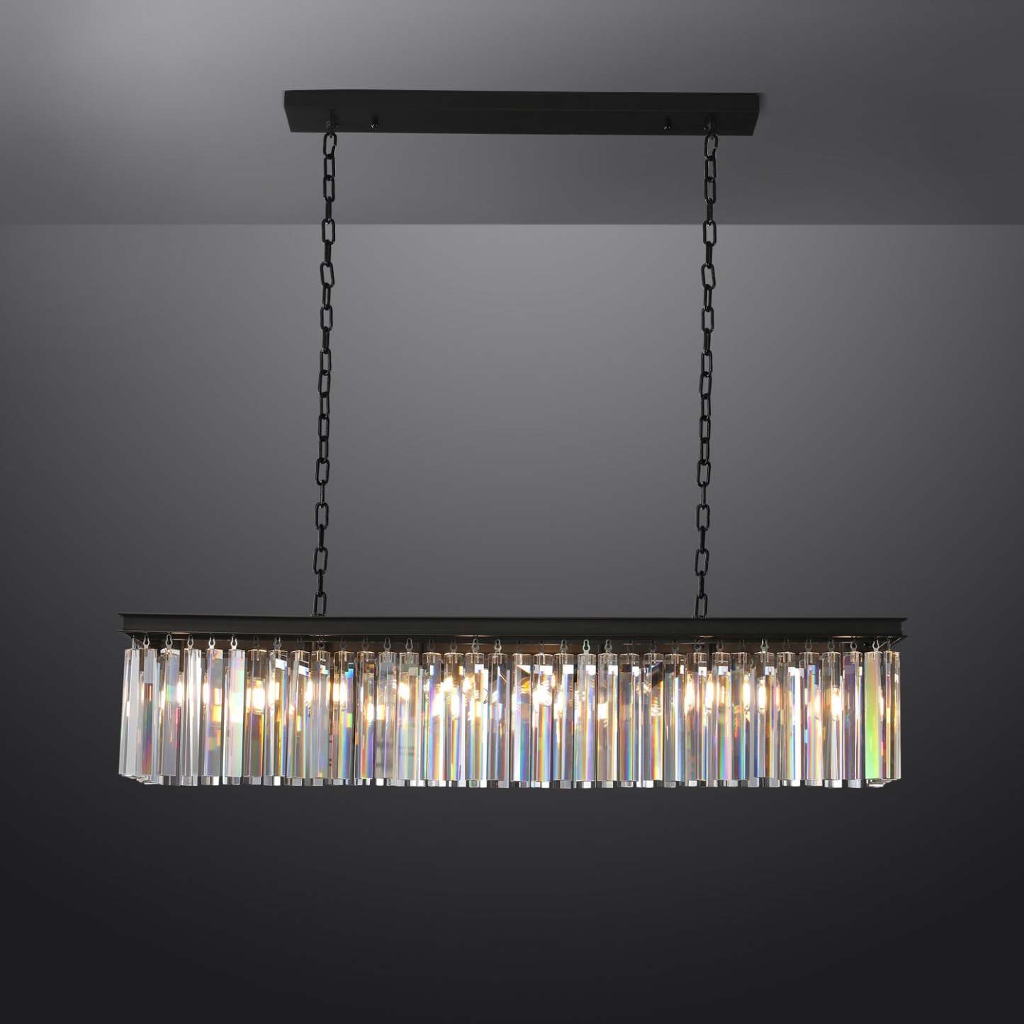 Rhysis Crystal Rectangular Chandelier