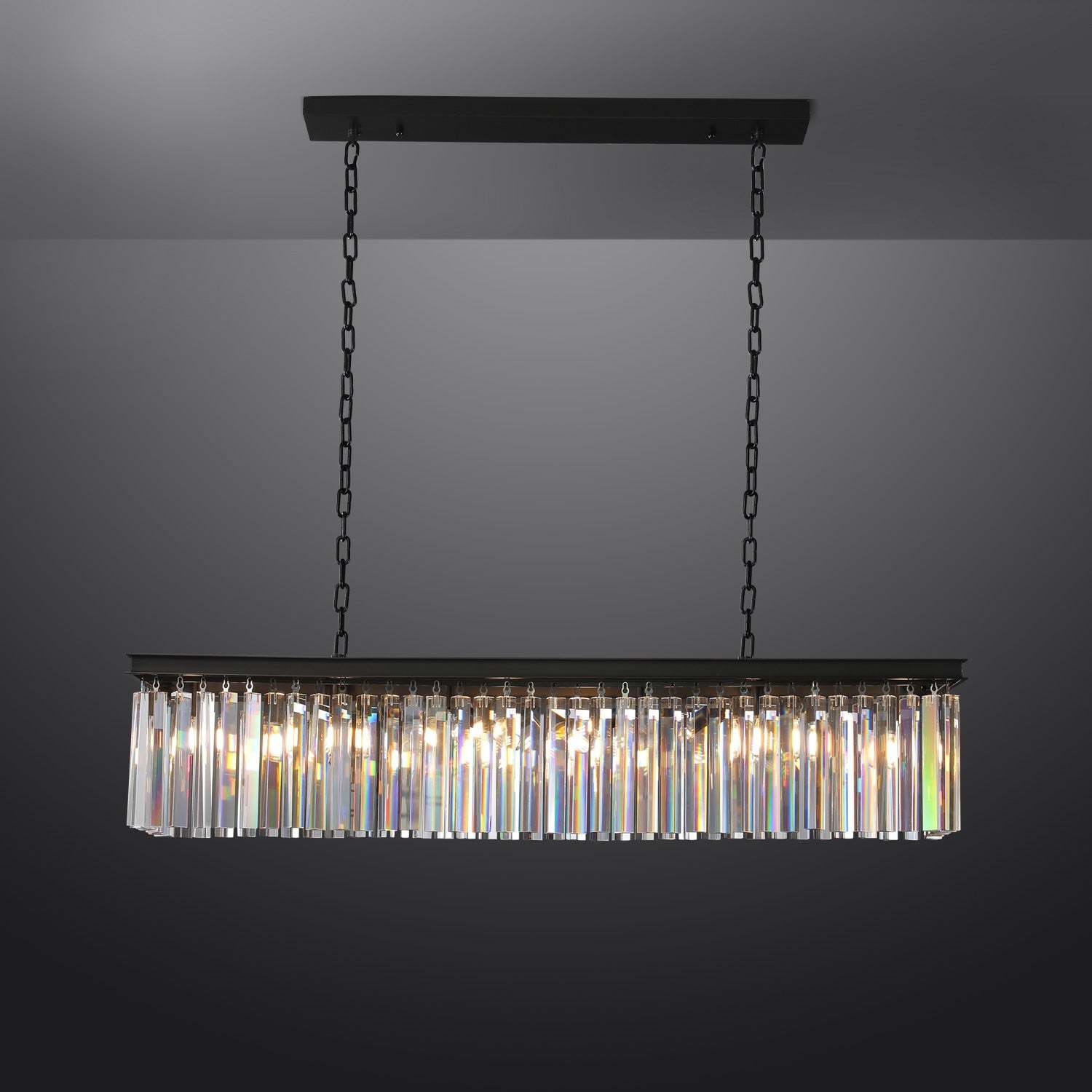 Rhysis Crystal Rectangular Chandelier