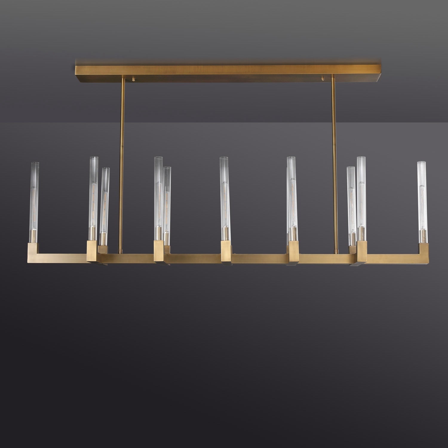 Candlestack Linear Chandelier 67"Linear