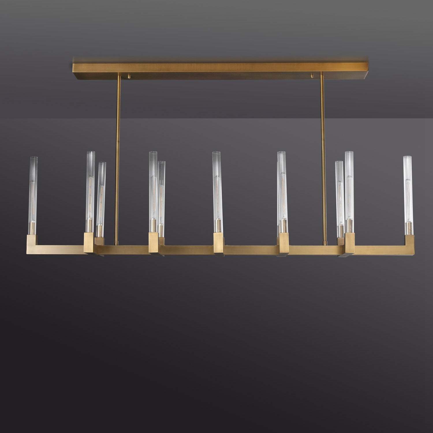 Candlestack Linear Chandelier 67"Linear