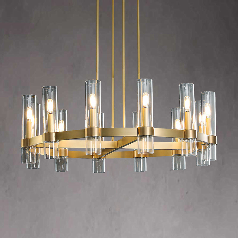 Ravalle Glass Round Chandelier 36"