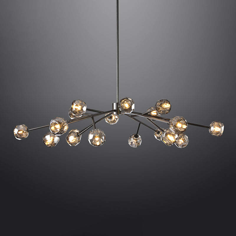 Bille Crystal Ball Round Chandelier 60"