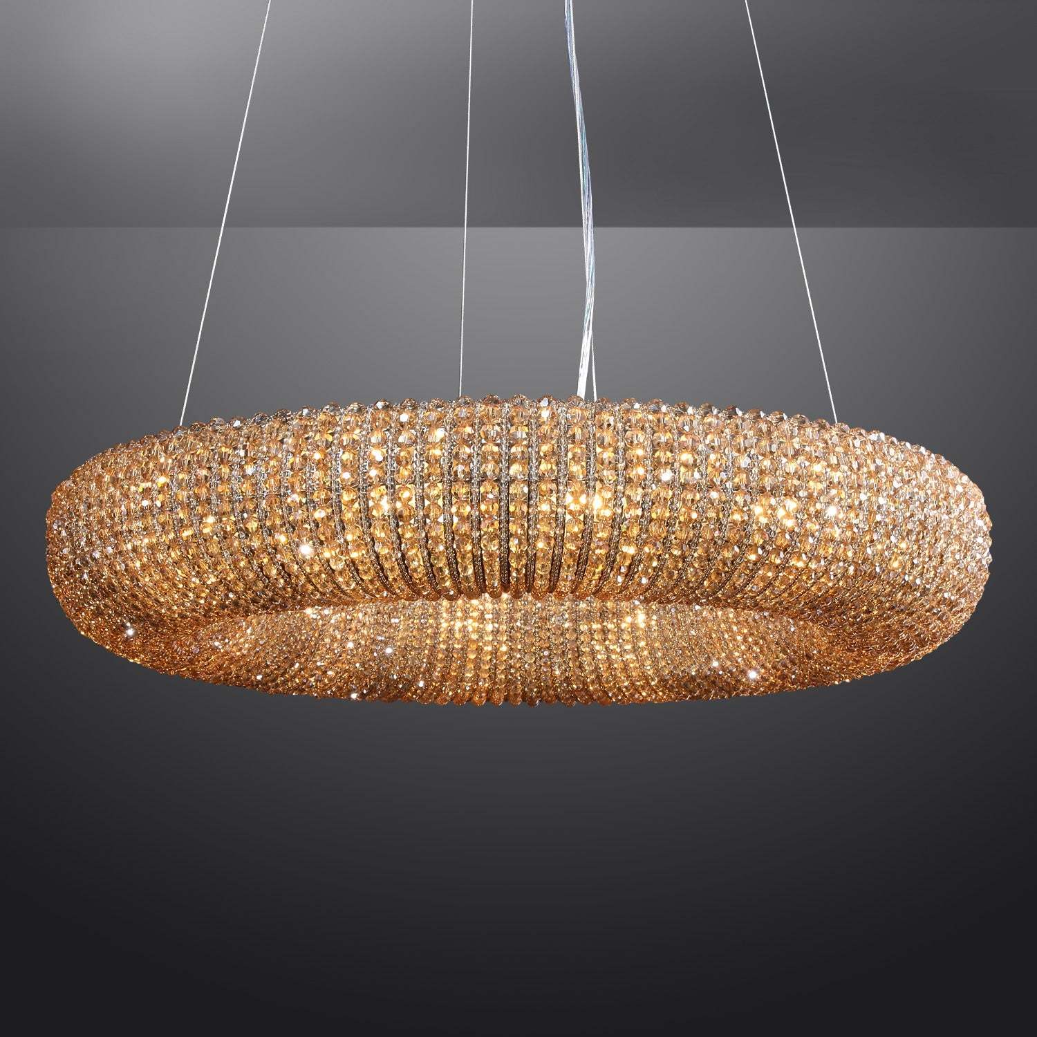 Holo Smoke Crystal Chandelier 31" 42"