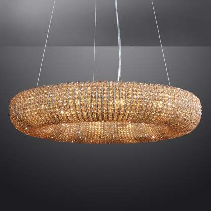 Holo Smoke Crystal Chandelier 31" 42"