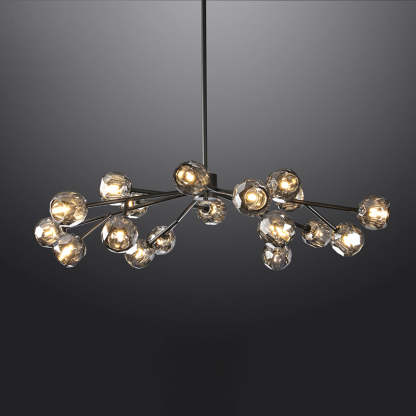 Bille Crystal Ball Round Chandelier 48" K9 Crystal