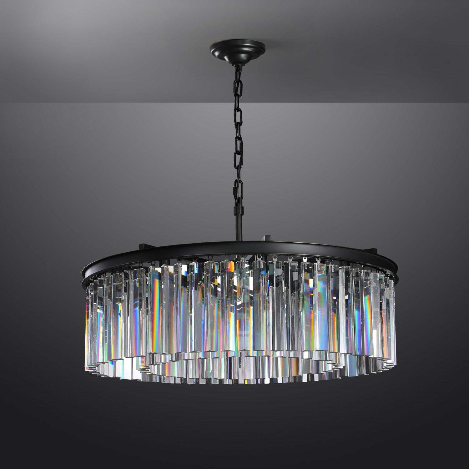Odeon Crystal Round Chandelier 32"